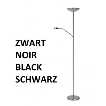 ZENITH LED Floor Lamp 20W + 4W Black - obrázek