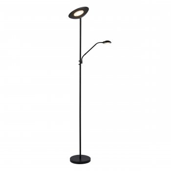 ZENITH LED Floor Lamp 20W + 4W Black - obrázek