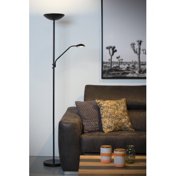 ZENITH LED Floor Lamp 20W + 4W Black - obrázek