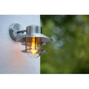 ZICO Wall light  IP44 - 1x E27 - Satin Chrome - obrázek