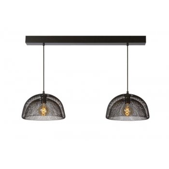 MESH Pendant 2x E27 L105cm Black - obrázek