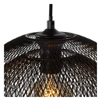 MESH Pendant 2x E27 L105cm Black - obrázek