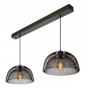 MESH Pendant 2x E27 L105cm Black - obrázek