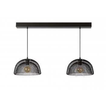 MESH Pendant 2x E27 L105cm Black - obrázek