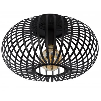 MANUELA Ceiling Light 1xE27 Ă40cm Black - obrázek