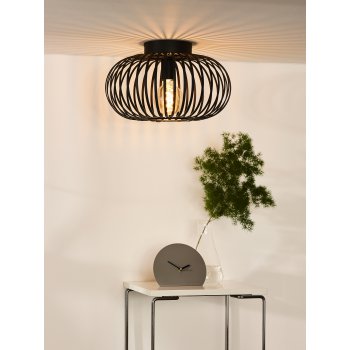 MANUELA Ceiling Light 1xE27 Ă40cm Black - obrázek