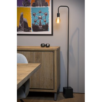 LORIN Floorlamp E27 14/28/160cm Zwart - obrázek