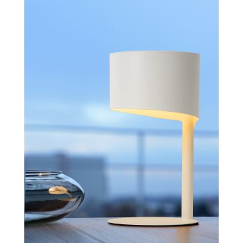 KNULLE Table Lamp E14 H28,5 D15 cm White - obrázek