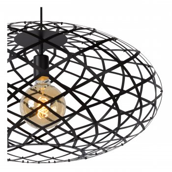 WOLFRAM Pendant  E27 Ă 65cm Black - obrázek