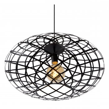 WOLFRAM Pendant  E27 Ă 65cm Black - obrázek