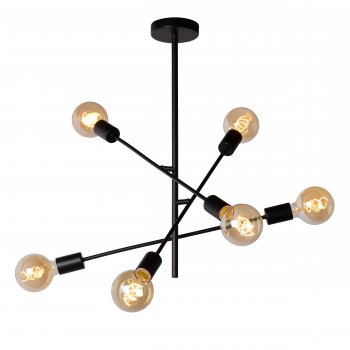 LESTER Ceiling light 59/59/85 cm E27/60W Black - obrázek