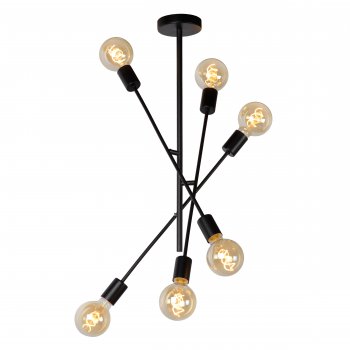 LESTER Ceiling light 59/59/85 cm E27/60W Black - obrázek