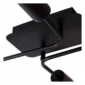 LESTER Ceiling light 52/38/9 cm E27/60W Black - obrázek