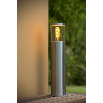 FEDOR Bollard Light E27/40W H49.5cm Satin Chrome - obrázek