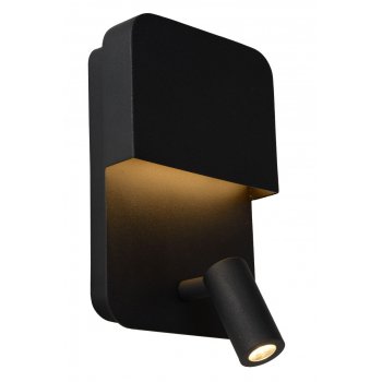 BOXER Wall Light LED 5W+3W+ USB Black - obrázek