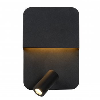 BOXER Wall Light LED 5W+3W+ USB Black - obrázek