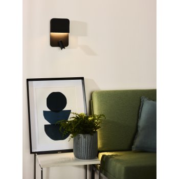 BOXER Wall Light LED 5W+3W+ USB Black - obrázek