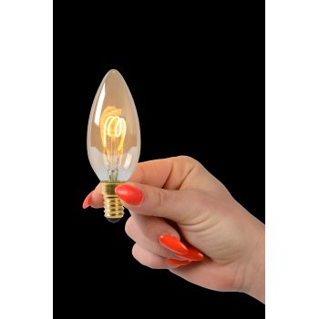 Lamp LED Filament Candle  3W 115M 2200K Amber - obrázek