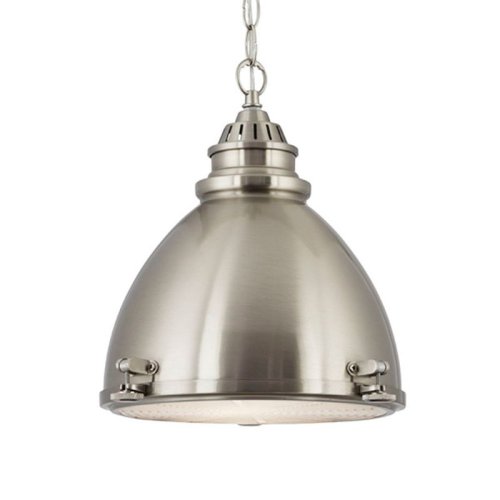 INDUSTRIAL závěsné svítidlo 1294SS tvarovaný kov matný chrom 1xE27 - obrázek