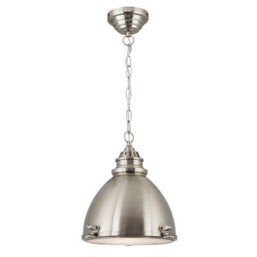 INDUSTRIAL závěsné svítidlo 1294SS tvarovaný kov matný chrom 1xE27 - obrázek
