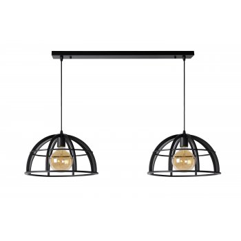 DIKRA Pendant 2xE27 60W  Black - obrázek