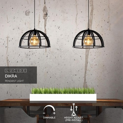 DIKRA Pendant 2xE27 60W  Black - obrázek