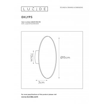 EKLYPS LED Wall Light - obrázek