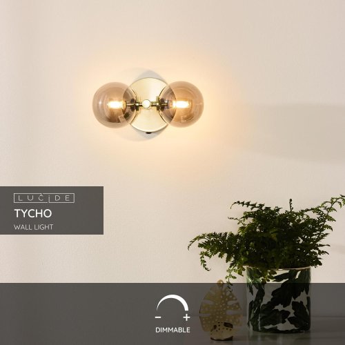 TYCHO Wall light 2xG9 28W Satin Brass - obrázek