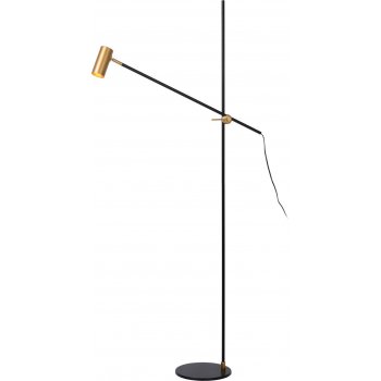 PHILINE Floor reading lamp GU10 35W Black/Gold - obrázek