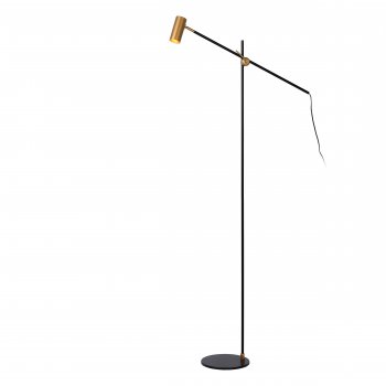 PHILINE Floor reading lamp GU10 35W Black/Gold - obrázek