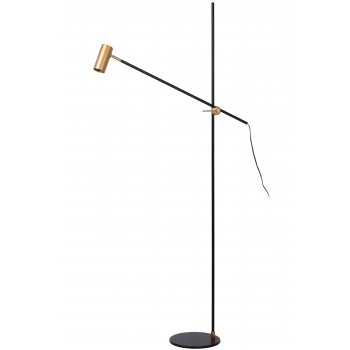 PHILINE Floor reading lamp GU10 35W Black/Gold - obrázek