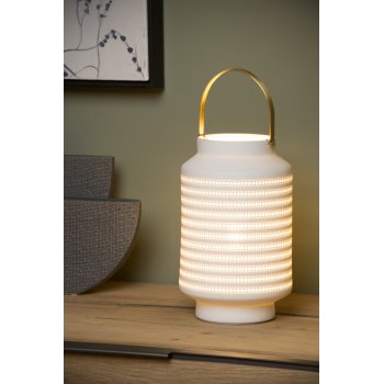 JAMILA Table Lamp E14 25W H24.5 cm White - obrázek