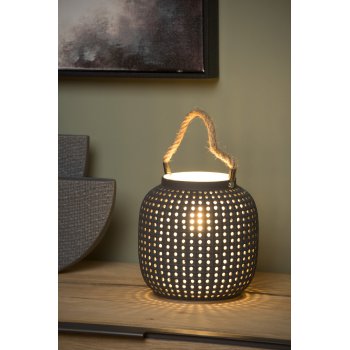 SAFIYA Table lamp E14 25W H16.4cm Dark Grey - obrázek