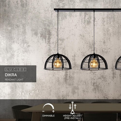 DIKRA Pendant 3xE27 60W  Black - obrázek