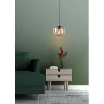 MEDINE Pendant 1x E27 40W Smoke Glass - obrázek