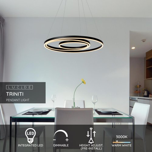 TRINITI Pendant LED 136W Black - obrázek