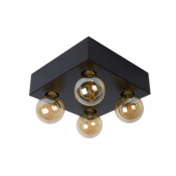 SURTUS Ceiling Light 4xE27/60W Black - obrázek