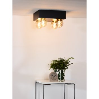 SURTUS Ceiling Light 4xE27/60W Black - obrázek