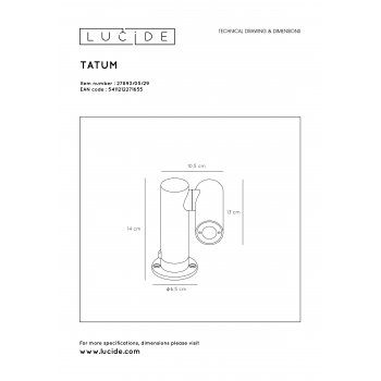 TATUM Garden Spotlight LED 4.5W Anthracite - obrázek