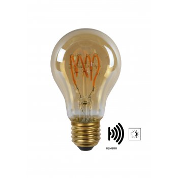 LED BULB TWLIGHTSWITCH SENSOR A60 E27/4W Amber - obrázek