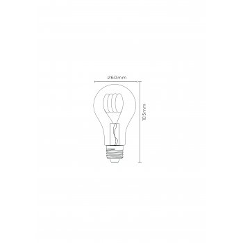 LED BULB TWLIGHTSWITCH SENSOR A60 E27/4W Amber - obrázek