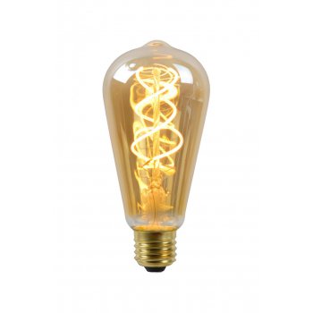 LED BULB TWLIGHTSWITCH SENSOR ST64 E27/4W Amber - obrázek