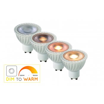 LED BULB Dimmable GU10/5W DIM TO WARM White - obrázek