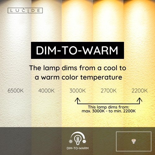 LED BULB Dimmable GU10/5W DIM TO WARM White - obrázek