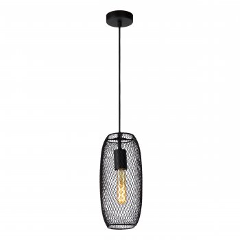 MESH Pendant E27/60W 23.5/12/160cm Black - obrázek