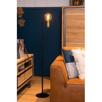 MALCOLM Floorlamp E27/40W H140cm Black - obrázek