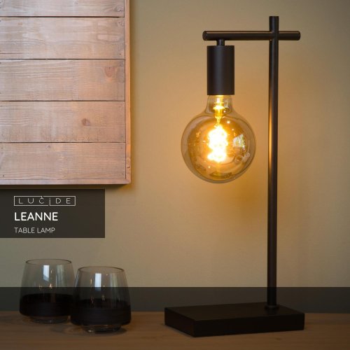 LEANNE Table Lamp E27/40W Black - obrázek