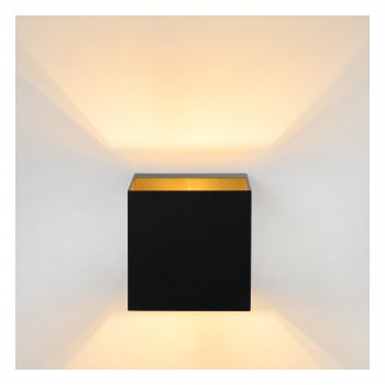 DEVI Wall Light G9excl. B8 L8 H10,5cm Black/Gold - obrázek