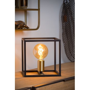 RUBEN  Table lamp 1x E27 40W Black/Satin Brass - obrázek