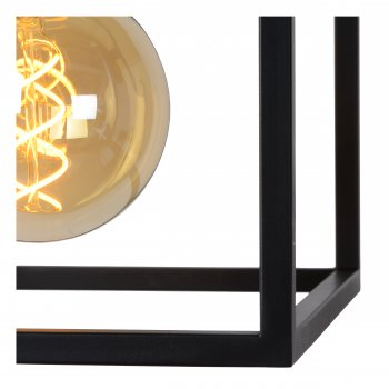 RUBEN  Pendant 1x E27 40W Black/Satin Brass - obrázek